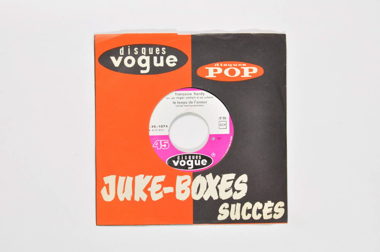 disque 45 tours Le temps de l'amour 2001.69.16.2006.1-2 Photo Mucem