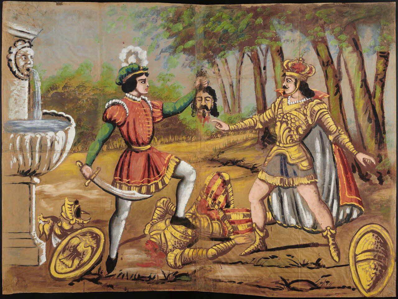 Carmelo Laudani affiche Morte di Almonte ucciso da Orlandino Sicile, Italie 1938-1942 2014.15.9 Photo Mucem / Marianne Kuhn