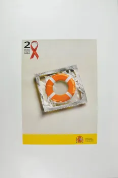 affiche "20 anos de lucha contra el SIDA" (20 ans de lutte contre le SIDA) 2002.127.58  Photo Mucem