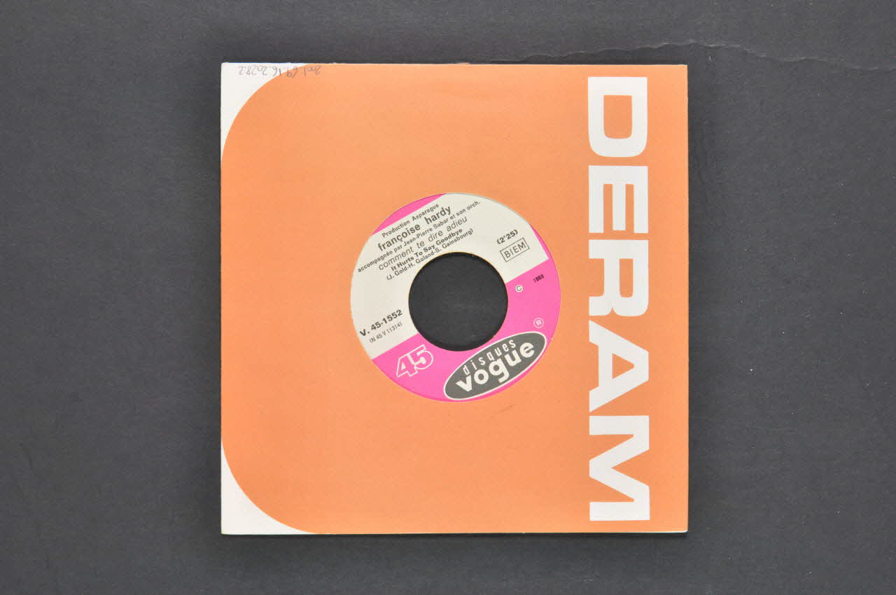 disque 45 tours Comment te dire adieu 2001.69.16.2028 Photo Mucem