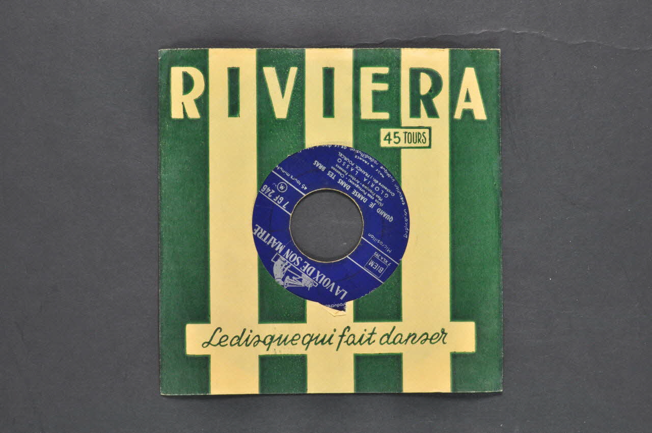 disque 45 tours Quand je danse dans tes bras 2001.69.16.2086.1-2 Photo Mucem