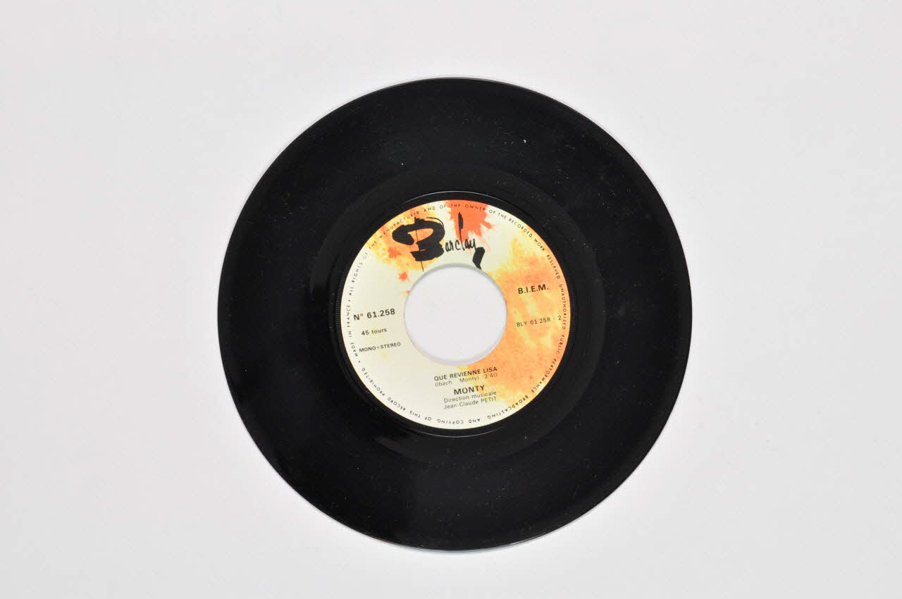 disque 45 tours Que revienne Lisa 2001.69.16.2094 Photo Mucem