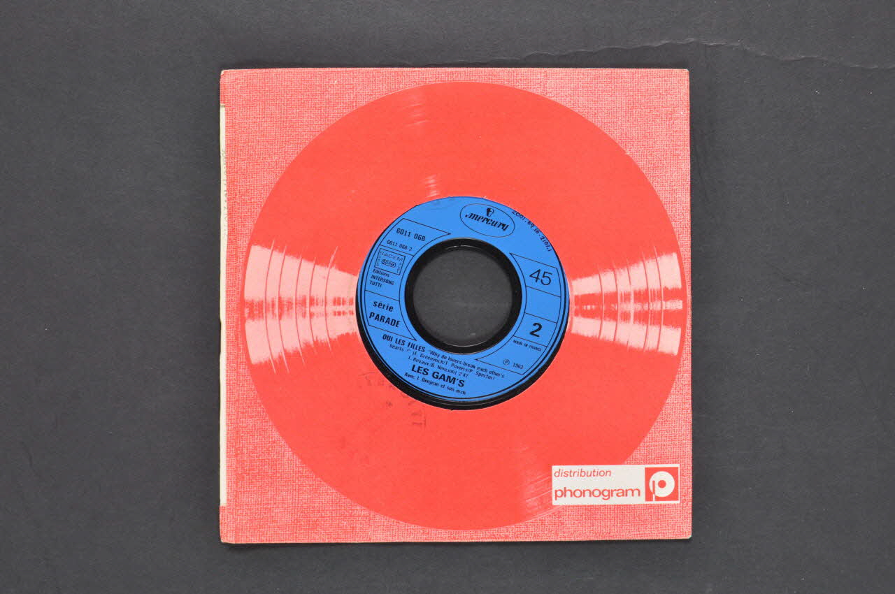 disque 45 tours Oui les filles 2001.69.16.2107.1-2 Photo Mucem