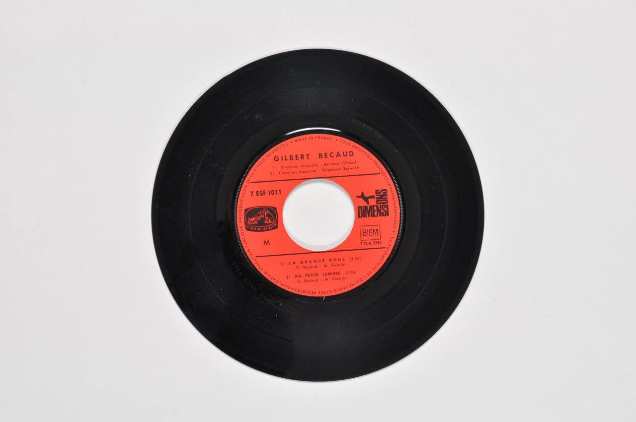 disque 45 tours La cinquième saison 2001.69.16.2110 Photo Mucem