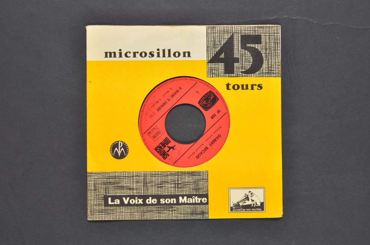 disque 45 tours Je reviens te chercher 2001.69.16.2111.1-2 Photo Mucem