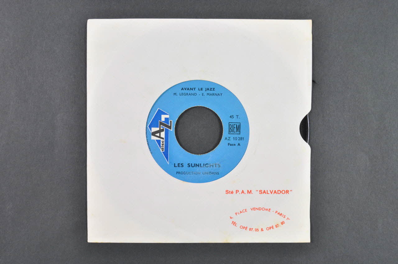 disque 45 tours Avant le jazz 2001.69.16.2197 Photo Mucem