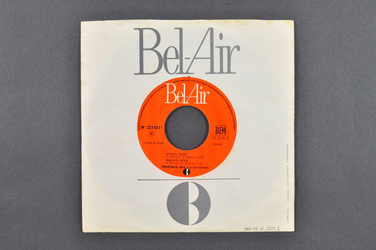 disque 45 tours Paradise in rock 2001.69.16.2203.1-2 Photo Mucem