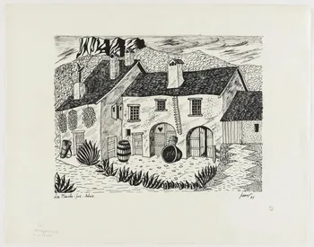 René Perrot dessin Les Planches-près-Arbois Franche-Comté, France 1943 1943.18.13  Photo photo RMN-JEAN_GILLES Berizzi