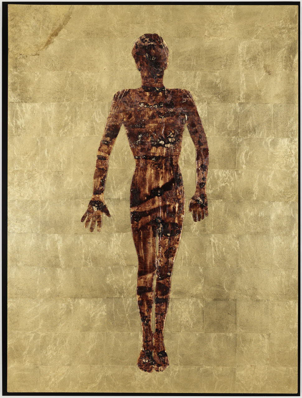 Michel Journiac collage Icône de Pierre Ile-de-France, France 1993 2021.9.6 Photo Mucem / Marianne Kuhn