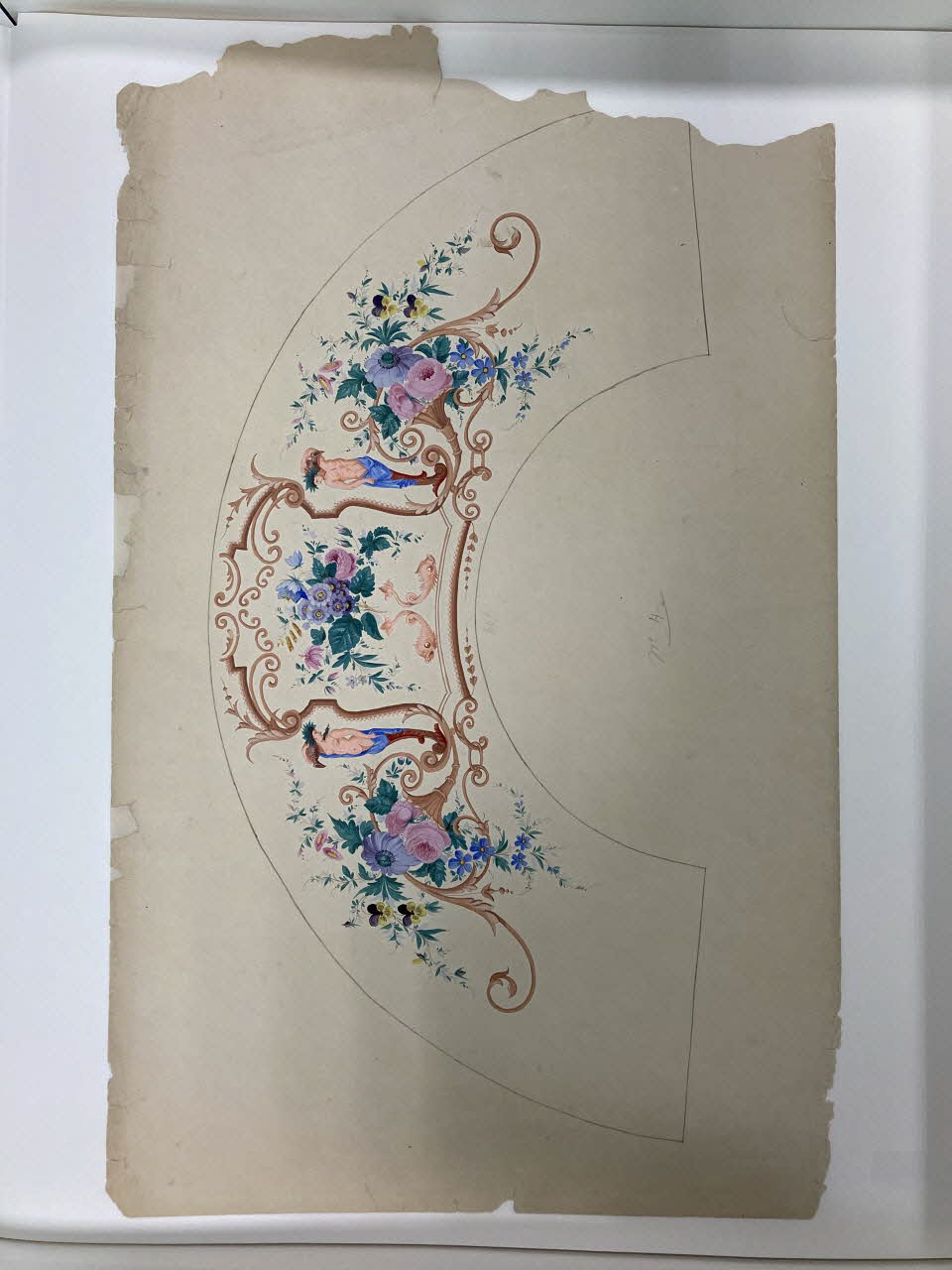 Véry Auguste dessin Projet d'éventail 1845-1855 1943.22.1 Photo