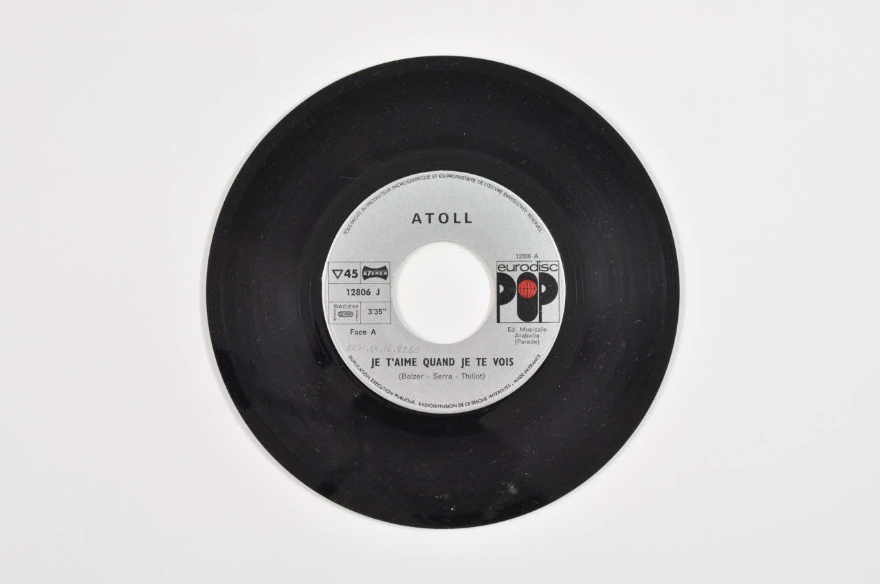 disque 45 tours Change ta vie 2001.69.16.2260 Photo Mucem