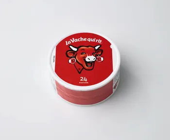 Daniel Buren ; Lab’Bel ; Fromagerie Bel boîte à fromage La Vache qui rit édition Collector Ile-de-France, France 2019 2020.34.10 Photo Mucem / Marianne Kuhn