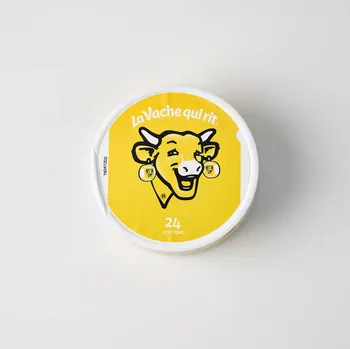 Daniel Buren ; Lab’Bel ; Fromagerie Bel boîte à fromage La Vache qui rit édition Collector Ile-de-France, France 2019 2020.34.14 Photo Mucem / Marianne Kuhn