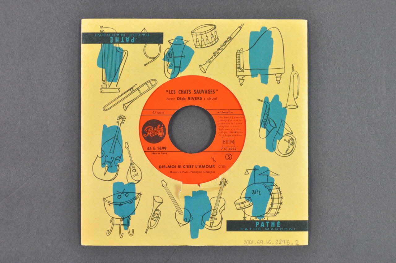 disque 45 tours Dis-moi si c'est l'amour 2001.69.16.2293.1-2 Photo Mucem