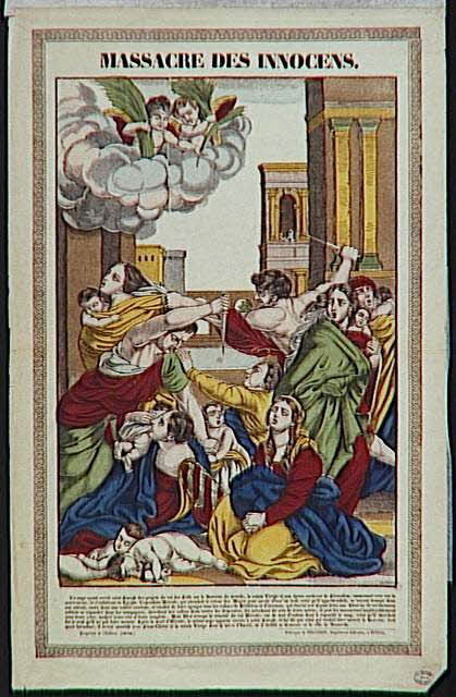 Reni Guido ; François Georgin ; Pellerin estampe MASSACRE DES INNOCENS. Lorraine, France 1837 1950.39.430 Photo RMN-Grand Palais (Mucem)