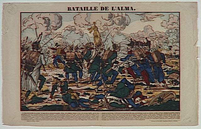 Pellerin estampe BATAILLE DE L'ALMA. Lorraine, France 1852-1860 1950.39.849 Photo RMN-Grand Palais (Mucem)