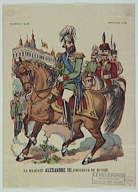Pellerin estampe SA MAJESTE ALEXANDRE III, EMPEREUR DE RUSSIE. Lorraine, France 1890 1950.39.1295 Photo RMN-Grand Palais (Mucem)