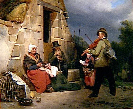 Auguste Xavier Leprince peinture Le marchand de chansons France 1825 1992.4.1.1-2 Photo @RMN, Gille Berizzi