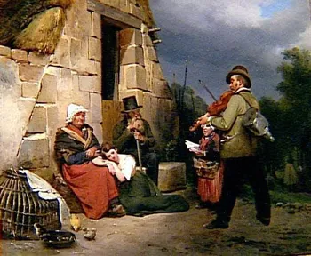 Auguste Xavier Leprince peinture Le marchand de chansons France 1825 1992.4.1.1-2  Photo @RMN, Gille Berizzi