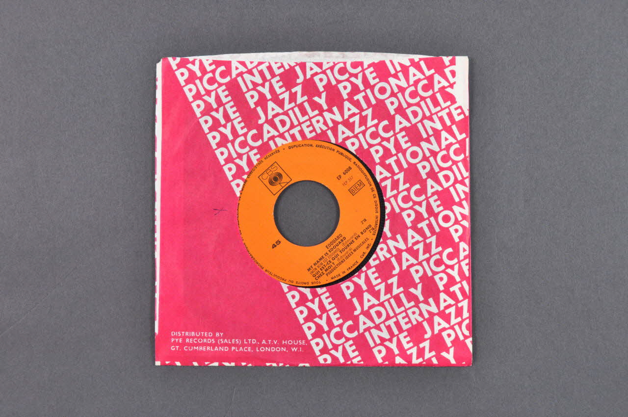 disque 45 tours Tu pleures, alors je reste 2001.69.16.2339.1-2 Photo Mucem