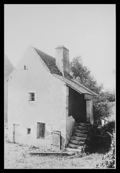 C. Bellile photographie Maison. Escalier extérieur Bourgogne, France 1940 Ph.1940.32.11  Photo