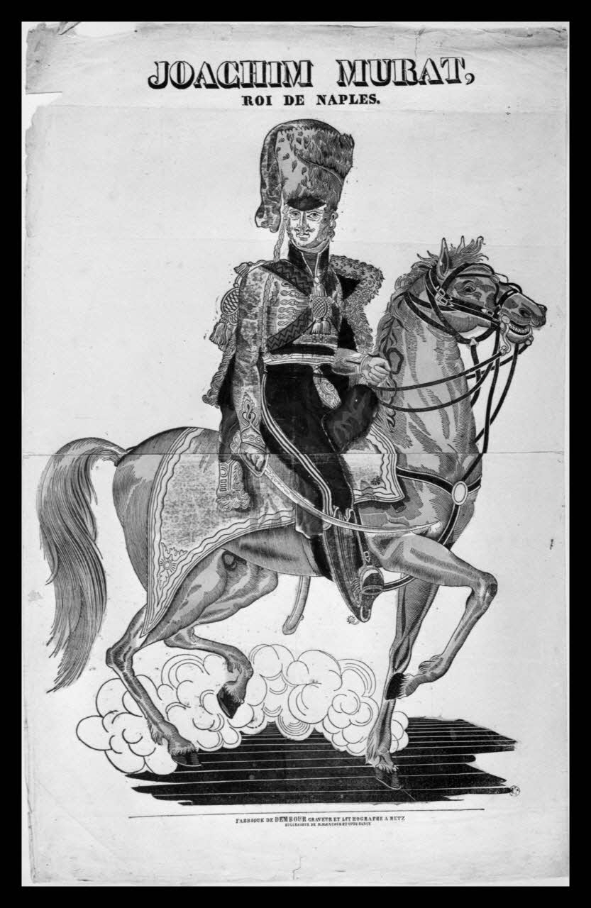 Bibliothèque nationale de France photographie Image. "Joachim Murat, roi de Naples. Bois colorié. Dembourg à Metz Provence-Alpes-Côte d'Azur, France 1954 Ph.1954.9.69 Photo