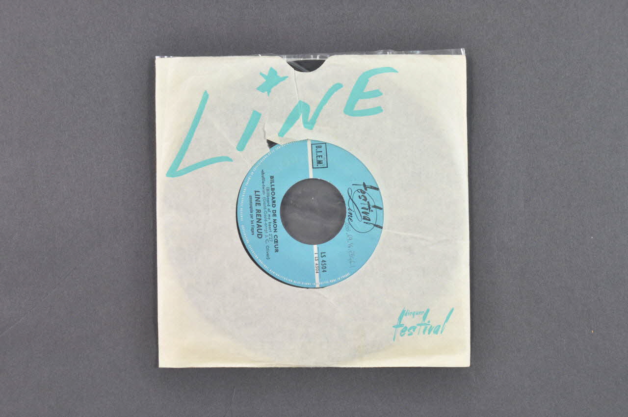 disque 45 tours Billboard de mon coeur 2001.69.16.2546.1-2 Photo Mucem