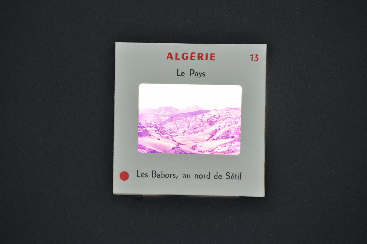 M Hamelle ; Ministère Des Affaires Algériennes diapositive Algérie. Les Babors, au nord de Sétif Hauts Plateaux, Algérie 1960 2002.157.1.14 Photo Mucem