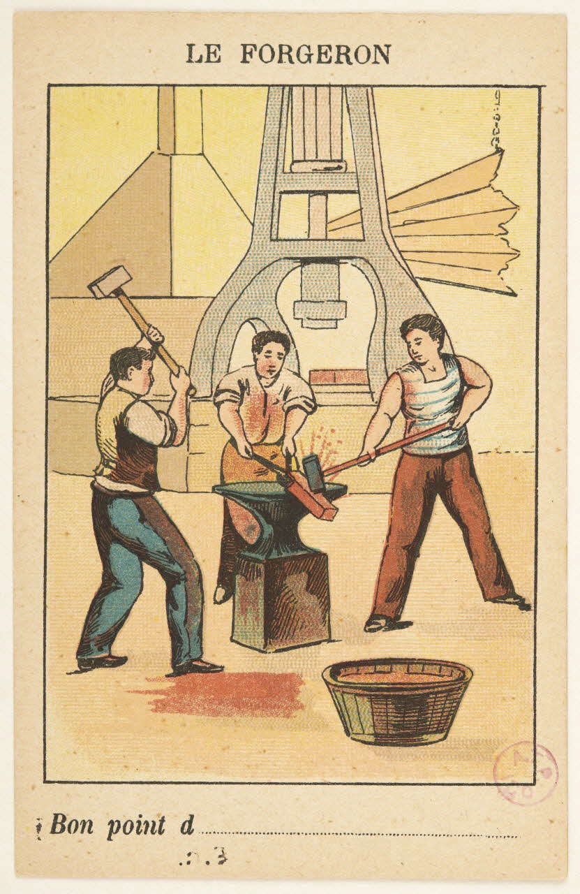bon point LE FORGERON 1940.2.9 Photo Mucem / Marianne Kuhn