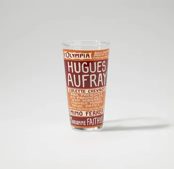 verre Hugues Aufray à l'Olympia lle-de-France, France 1966 2021.10.1  Photo Mucem / Marianne Kuhn