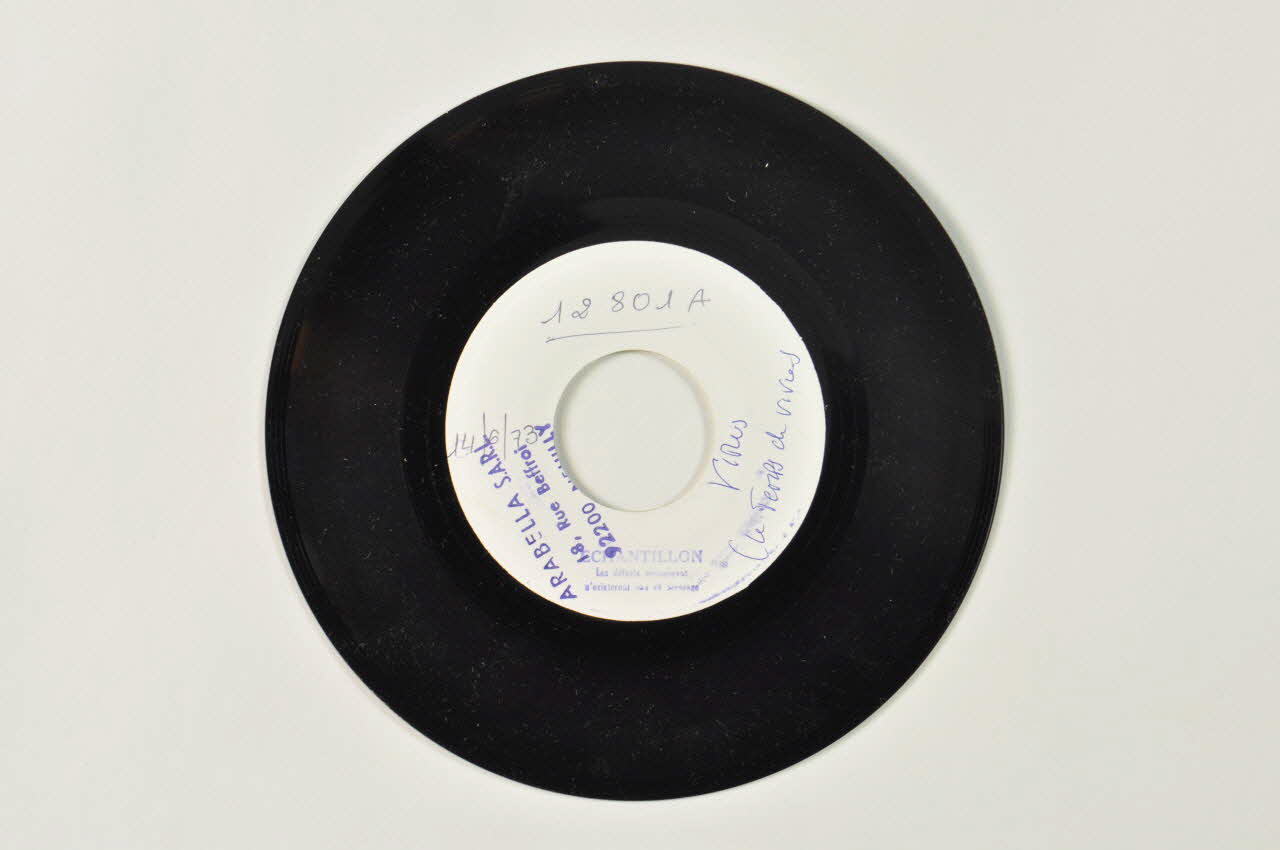 disque 45 tours Marie-Jeanne 2001.69.16.2708 Photo Mucem