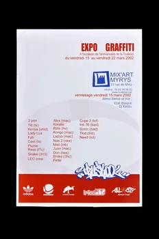 Truskool affiche Expo graffiti Midi-Pyrénées, France 2000 2002.168.1 Photo Mucem