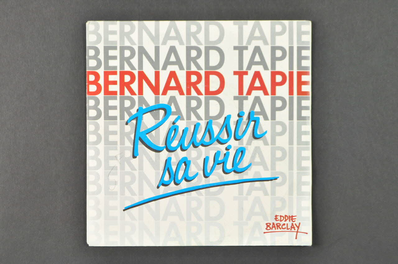 Bernard Tapie ; Eddie Barclay disque 45 tours Je t'interdis France 1985 2001.69.16.2719.1-2 Photo Mucem