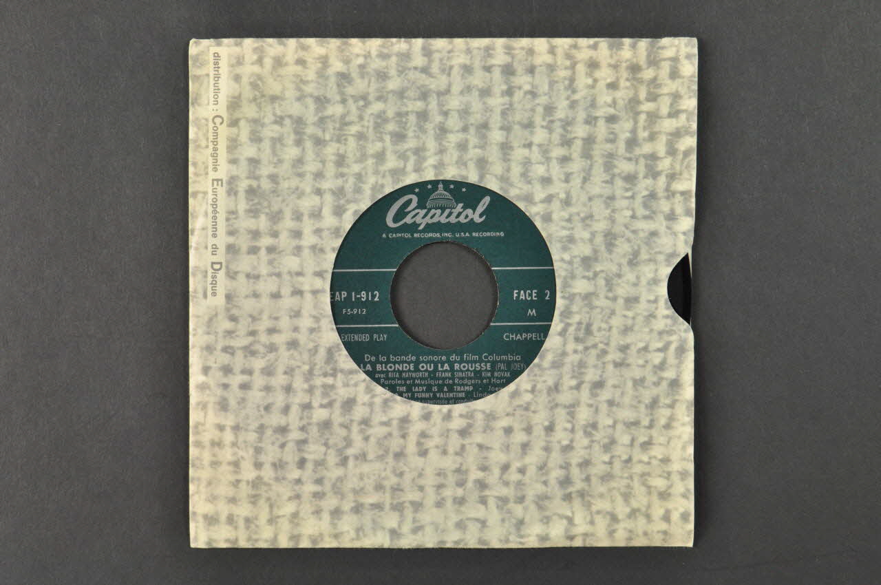 disque 45 tours The lady is a tramp 2001.69.16.2778.1-2 Photo Mucem