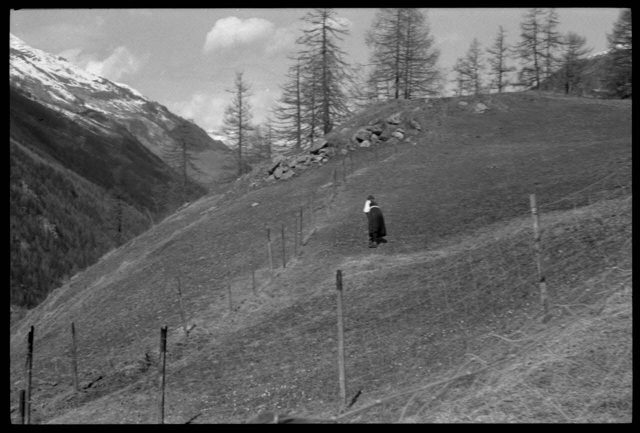 Jean Cuisenier photographie Enquête conduite par Jean Cuisenier en Suisse (du 25 mars au 8 avril 1972) Canton du Valais, Suisse 1972/4/5 Ph.1972.97.43 Photo