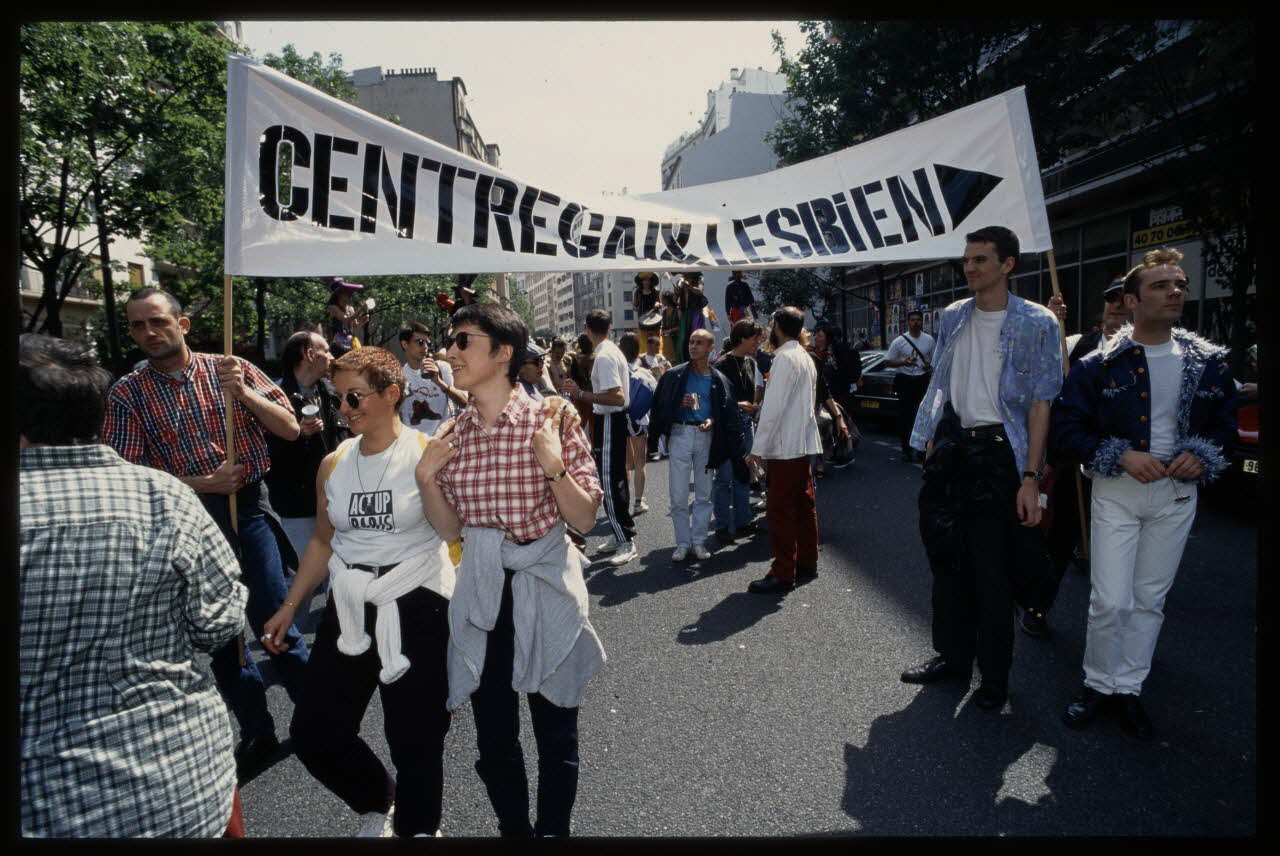 Tom Craig diapositive Marche pour la vie. Centre Gai et Lesbien Ile-de-France, France 1997 Ph.2014.1.1002 Photo Collection Mucem, Tom Craig