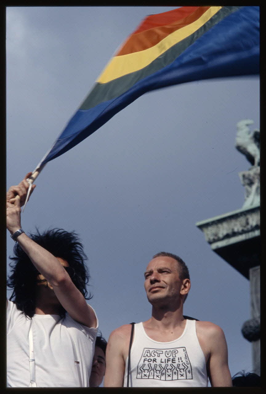 Tom Craig diapositive Gay Pride '95 Place de la Bastille Ile-de-France, France 1995 Ph.2014.1.1477 Photo Collection Mucem, Tom Craig
