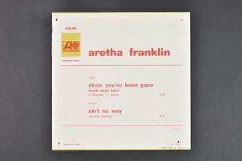 pochette de disque Ain't no way 2001.69.16.2945  Photo Mucem