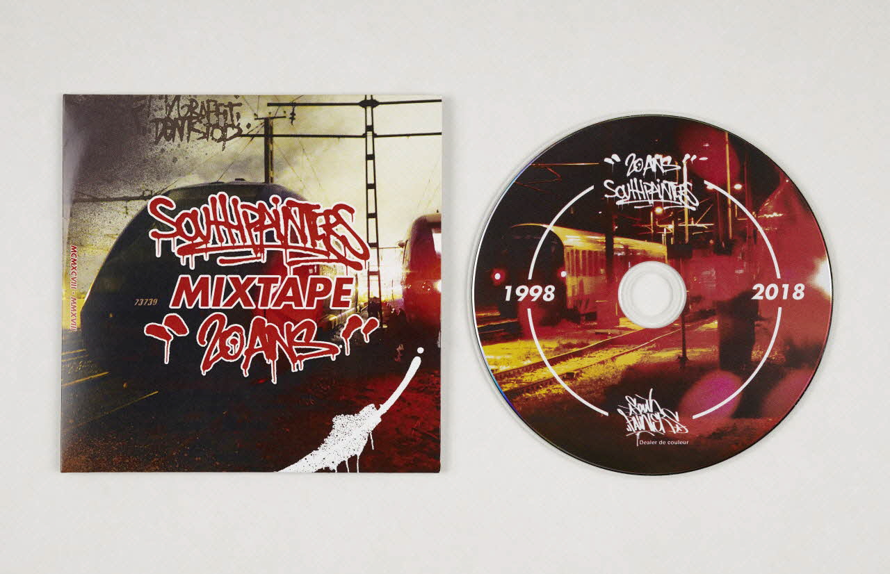 Sike CD Southpainters Mixtape "20 ans" Midi-Pyrénées, France 2018 2022.5.6.1-2 Photo Mucem / Marianne Kuhn