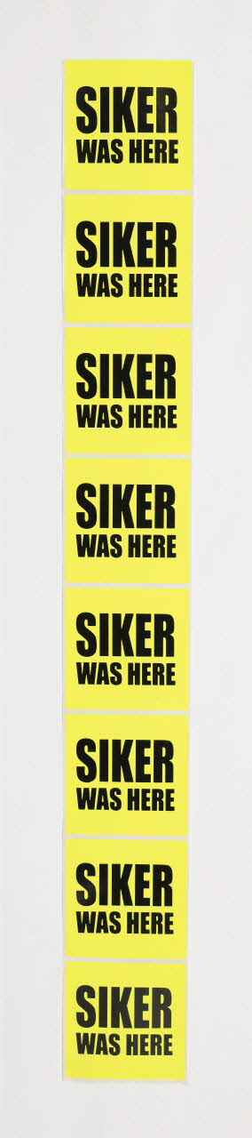 Sike autocollant Bande de 8 stickers "Siker was here" Midi-Pyrénées, France 2020 2022.5.4 Photo Mucem / Marianne Kuhn