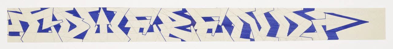Tower dessin Esquisse en vue d'un graff dans l'espace public Provence-Alpes-Côte d’Azur, France 1999 2018.17.15 Photo Mucem / Marianne Kuhn
