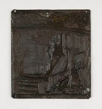 Théophile-Jean Delaye plaque d'impression Barrage de Ouidane Rabat-Salé-Kénitra, Maroc 1950 2019.8.51 Photo Mucem / Marianne Kuhn