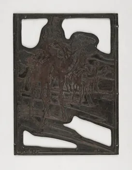 Théophile-Jean Delaye plaque d'impression Meharrée Rabat-Salé-Kénitra, Maroc 1950 2019.8.59 Photo Mucem / Marianne Kuhn