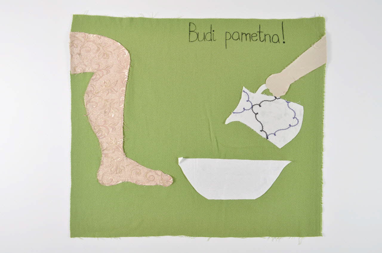 Sandra Dukic tableau Budi pametna ! Bosanska Krajina, Bosnie-Herzégovine 2006 2007.63.3 Photo Mucem