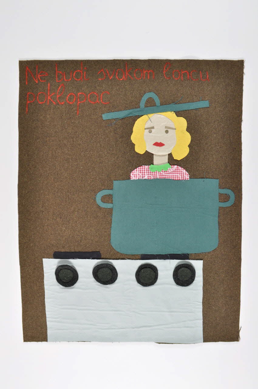 Sandra Dukic tableau Ne budi svakom loncu poklopac Bosanska Krajina, Bosnie-Herzégovine 2006 2007.63.6 Photo Mucem