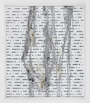 Michel Journiac Oeuvre Mur des amis morts (ou Icône des amis morts) Ile-de-France, France 1993 2021.25.3 Photo Mucem / Marianne Kuhn