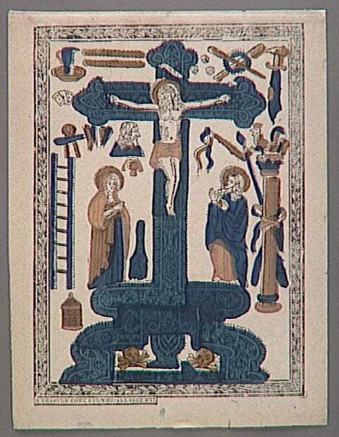 Jacques-Pierre Garnier-Allabre imagerie ancienne Crucifixion Chartres 1815-1823 1951.53.1 Photo RMN-Grand Palais (Mucem)