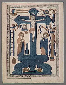 Jacques-Pierre Garnier-Allabre imagerie ancienne Crucifixion Chartres 1815-1823 1951.53.1 Photo RMN-Grand Palais (Mucem)