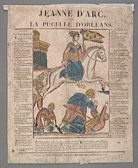 Michel Rabier-Boulard imagerie ancienne JEANNE D'ARC,  OU  LA PUCELLE D'ORLEANS. Orléans 1813-1837 1951.60.1 Photo RMN-Grand Palais (Mucem)