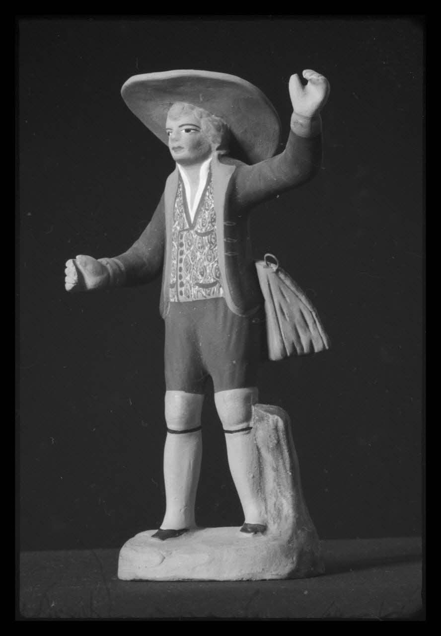 J.-L. Muller photographie Santon représentant un chasseur. Par Gaubert à Marseille. 1957 France 1960/5/1 Ph.1960.87.8 Photo